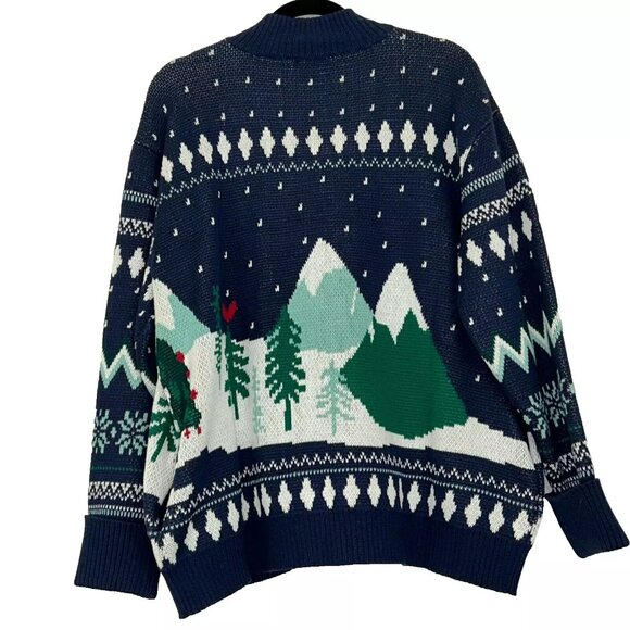 Coldwater Creek Alpine Skies Sweater Jacket size Petite XL NWT - Picture 2 of 7